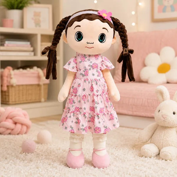 Girl_Plush_Doll_With_Dress