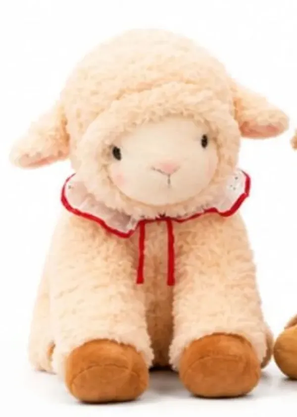 Lamb_Plush_Toy_With_Lace_Collar