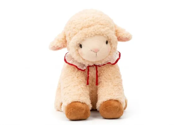 Lamb_Plush_Toy_With_Lace_Collar