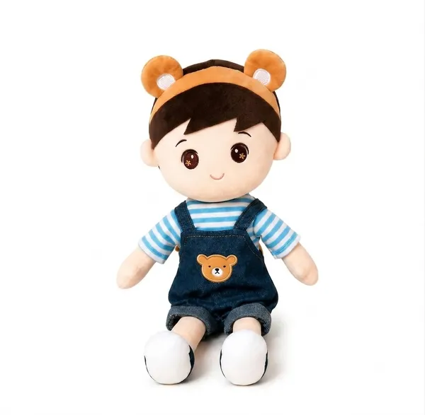 Plush_Doll_With_Bear_Ear_Headband_And_Denim_Overalls_Boy