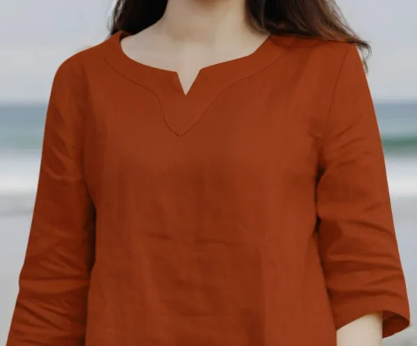 Orange_Cotton_Loose_Solid_Co_Ord_Set_For_Women
