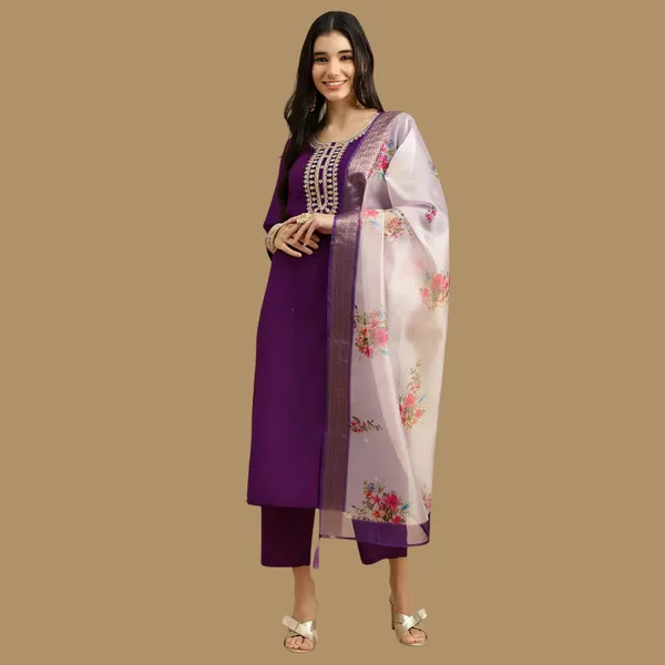 Women_Rayon_Slub_Kurta_Pant_set_with_Digital_Printed_Dupatta