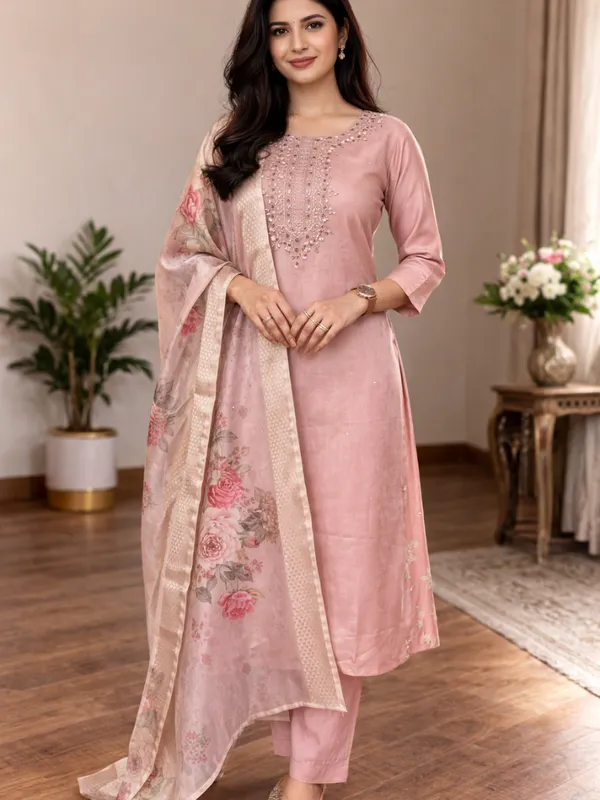 Women_Rayon_Slub_Kurta_Pant_set_with_Digital_Printed_Dupatta