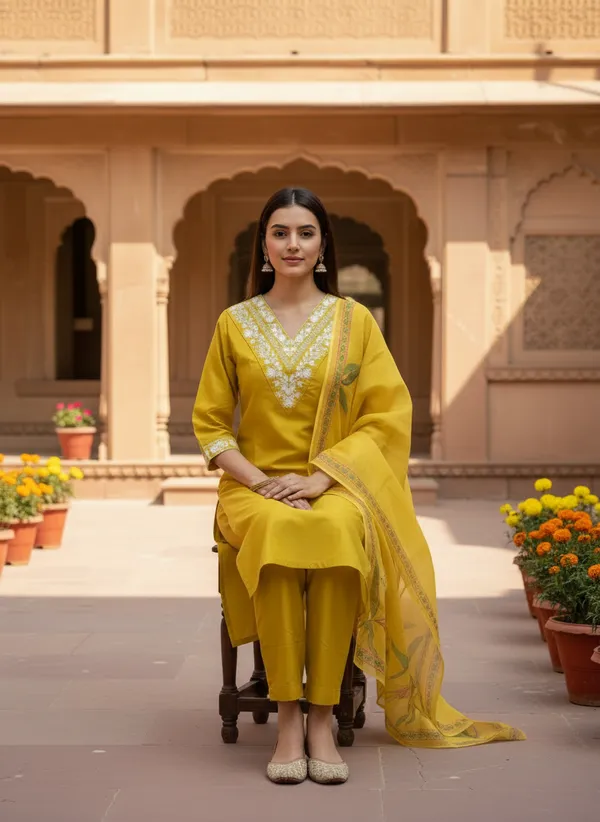 Women_Rayon_Slub_Kurta_Pant_set_with_Digital_Printed_Dupatta
