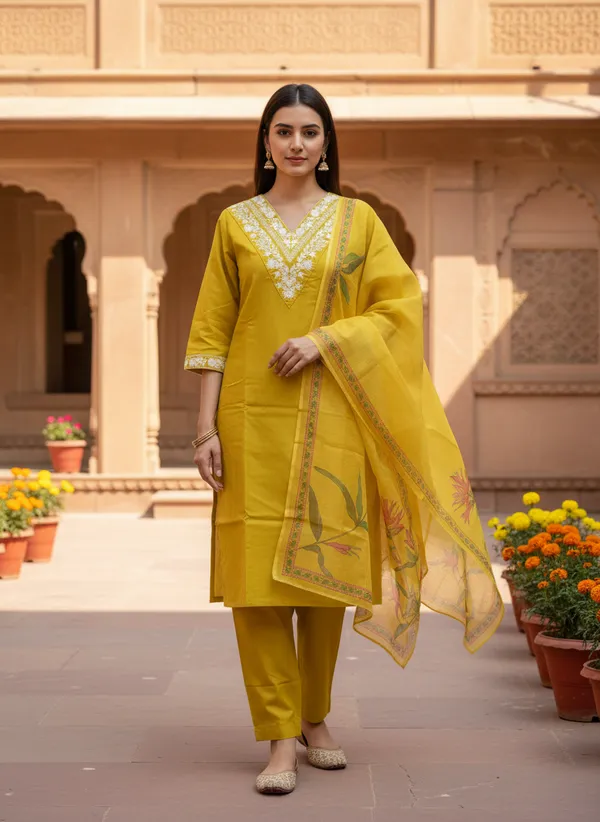 Women_Rayon_Slub_Kurta_Pant_set_with_Digital_Printed_Dupatta