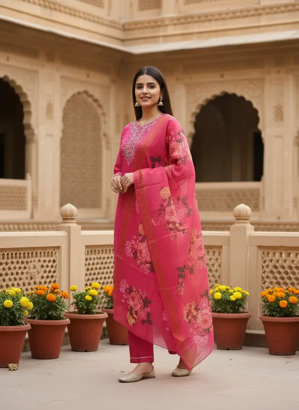 Women_Rayon_Slub_Kurta_Pant_set_with_Digital_Printed_Dupatta