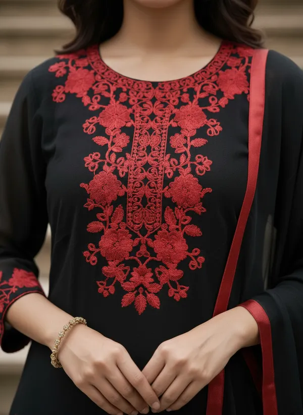 Women_Flux_Georgette_Kurta_Pant_set_with_Nasmin_Dupatta