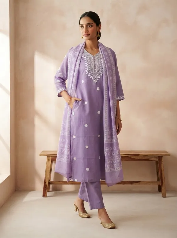 Women_Rayon_Slub_Kurta_Pant_set_with_Digital_Printed_Dupatta