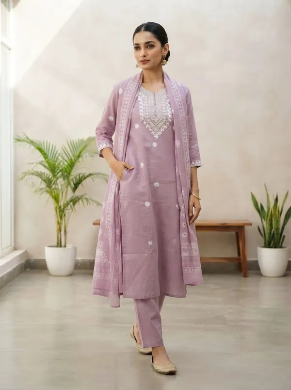 Women_Rayon_Slub_Kurta_Pant_set_with_Digital_Printed_Dupatta