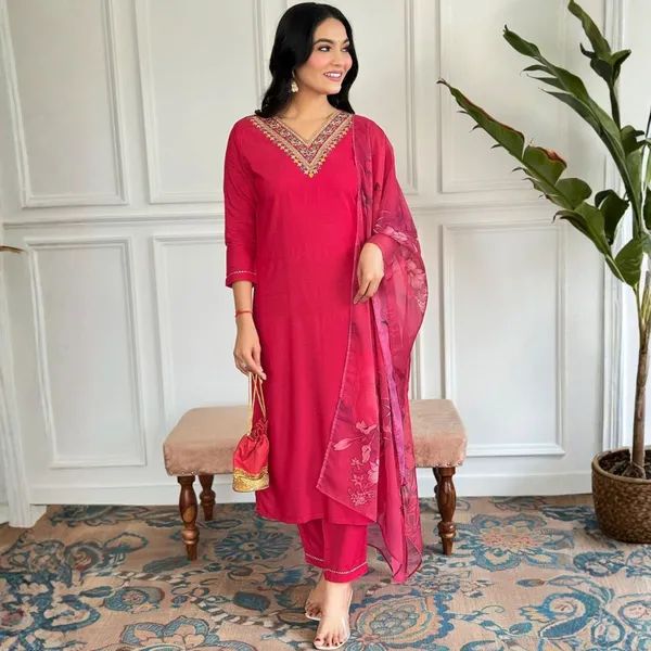 Women_Rayon_Slub_Kurta_Pant_set_with_Digital_Printed_Dupatta