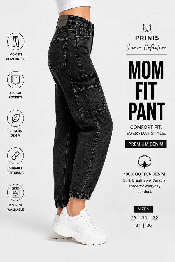 Women_Charcoal_Mom_Fit_Washed_Jeans