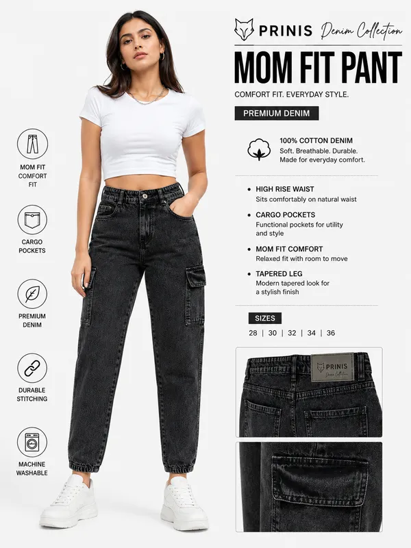 Women_Charcoal_Mom_Fit_Washed_Jeans