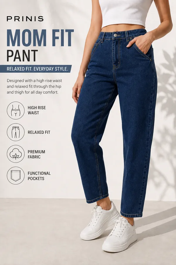 Women_Dark_Blue_Mom_Fit_Jeans