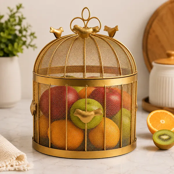 Gold_Metal_Fruit_Basket_For_Kitchen_Counter,_Dining_Table,_Fruit_Storage_And_Home_Decor