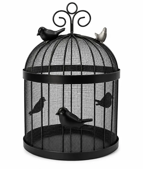 Black_Metal_Decorative_Bird_Cage_Showpiece