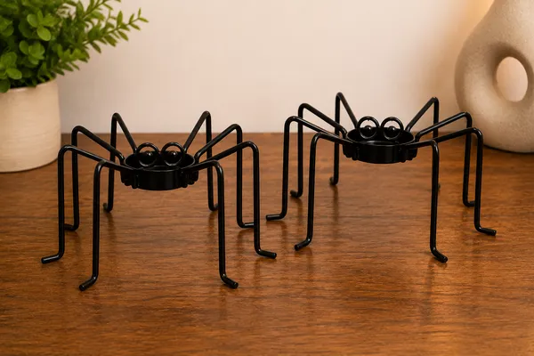 Black_Metal_Spider_Design_Tealight_Candle_Holders_Set_Of_2
