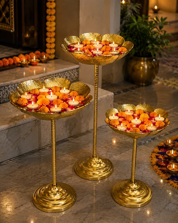 Metal_Festive_Floral_Urli_Diya_Stand_Set_Of_3