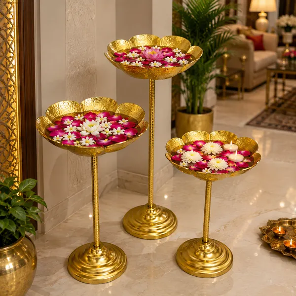 Metal_Festive_Floral_Urli_Diya_Stand_Set_Of_3