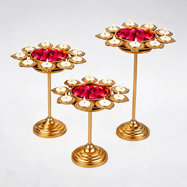 Gold_Metal_Tealight_Candle_Holder_Set_For_Festive_Decor,_Dining_Table,_Living_Room_And_Gifting