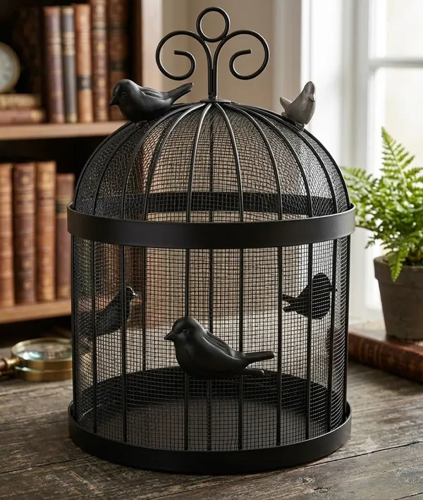 Black_Metal_Decorative_Bird_Cage_Showpiece_For_Living_Room,_Shelves,_Office_Decor,_Entryway_Styling