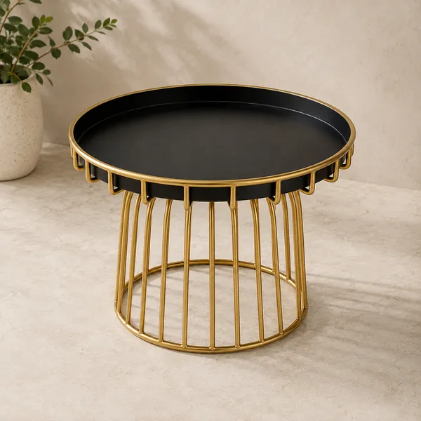 Gold_And_Black_Metal_Side_Table_For_Living_Room,_Bedroom,_Balcony,_Lamp_Or_Accessory_Placement