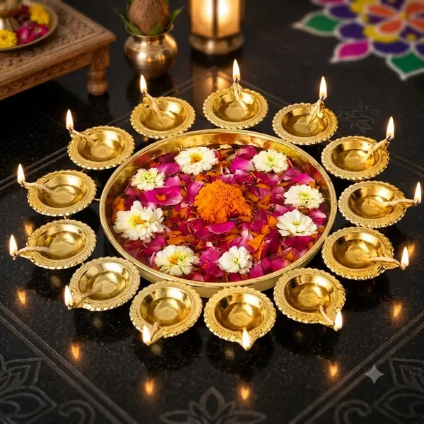 Gold_Metal_Diya_Puja_Thali_Set_For_Puja_Ceremonies,_Festivals,_Devotional_Gifting,_Home_Temple