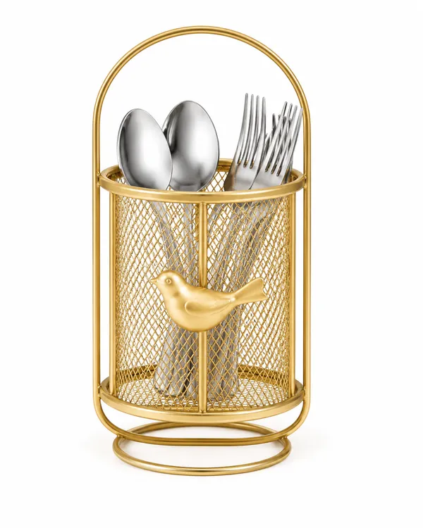 Metal_Decorative_Bird_Cutlery_Holder