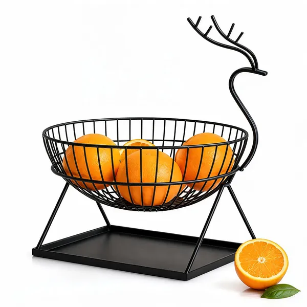 Black_Metal_Wire_Fruit_Basket_For_Kitchen,_Dining_Area,_Fruit_Storage_And_Modern_Home_Decor
