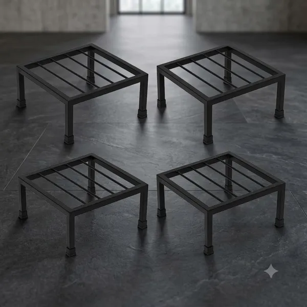 Black_Metal_Square_Support_Stand_Set_For_Plant_Support,_Display_Arrangement,_Garden_And_Balcony_Use