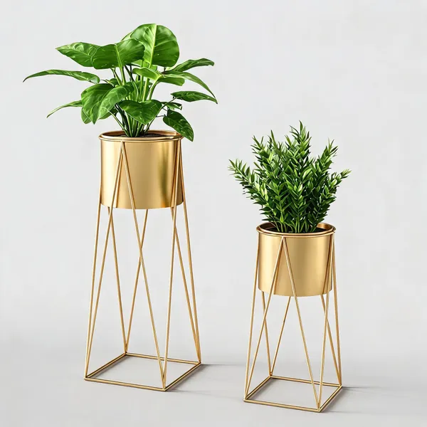 Gold_Metal_Planter_Stand_Set_For_Indoor_Plants,_Balcony,_Living_Room_And_Modern_Home_Decor