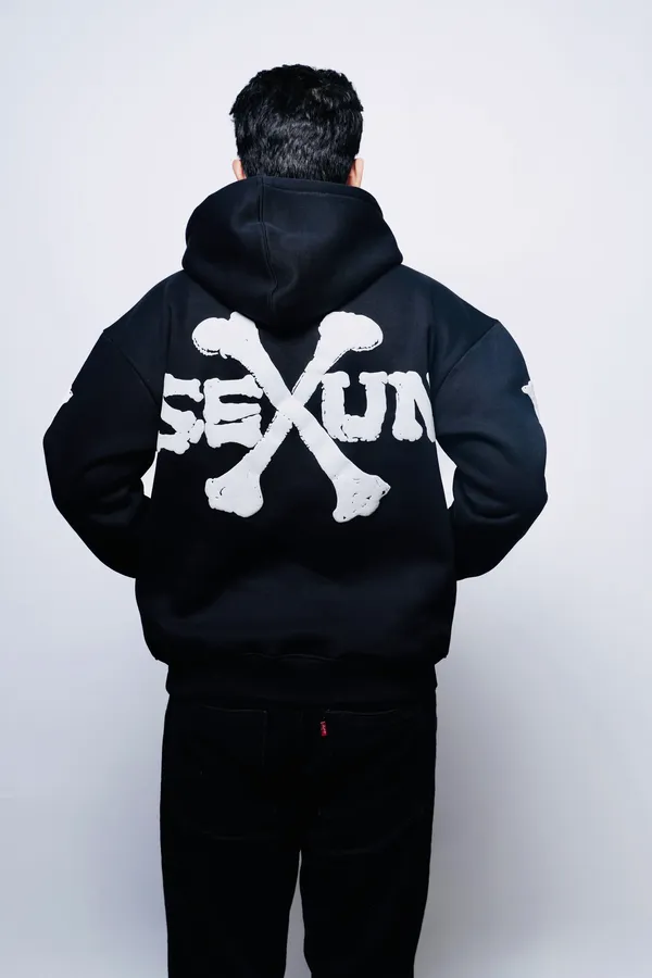 Sexun_Skull_Bone_Hoodie_Black
