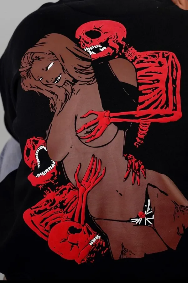 Ahinsa_Non_Violence_Drop_Shoulder_Tee_Black