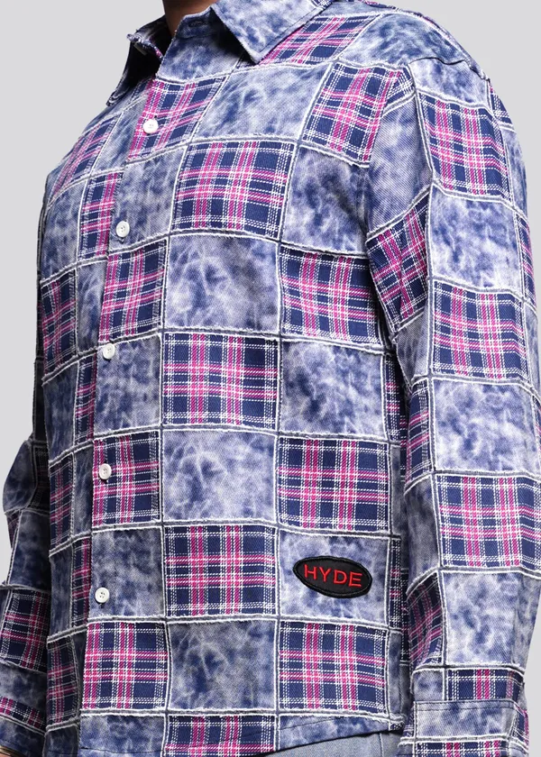 Heavy_Weight_Denim_Check_Shirt_Blue