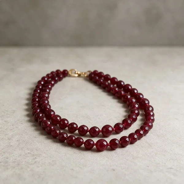 Gunjika_2_Layer_Semiprecious_Maroon_Stone_Mala_Necklace