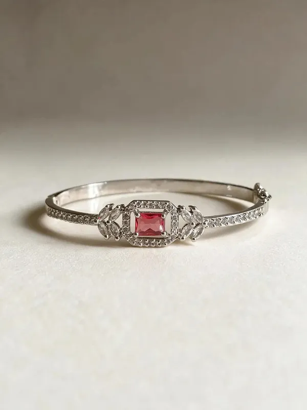 Zainab_Microplated_Red_Stone_Ad_Openable_Bracelet_Cuff