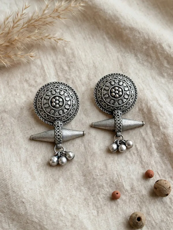 Bella_Oxidised_Silver_Tribal_Statement_Drop_Earrings_For_Women_|_Ethnic_Dangler_Earrings
