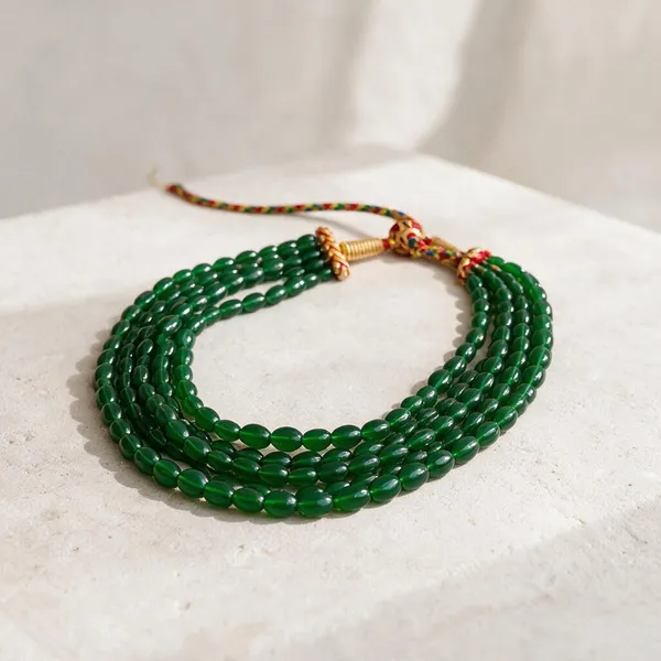 Adra_Green_Oval_Quartz_5_Layer_Mala_Necklace