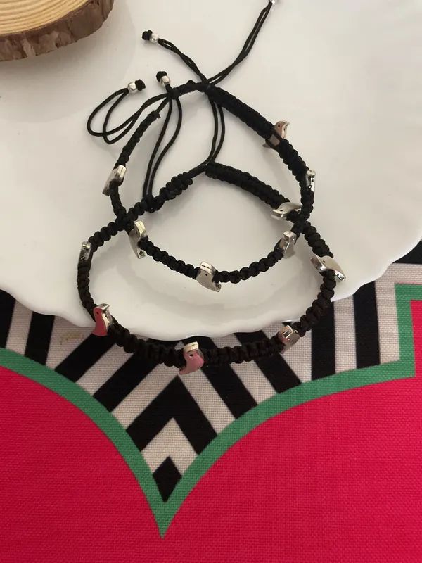 Bird_Silver_Plated_Macrame_Adjustable_Pair_Of_Anklet_Set_Of_2