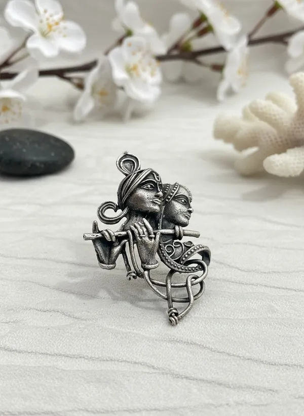 Radhamohan_Silver_Plated_Stud_Earring