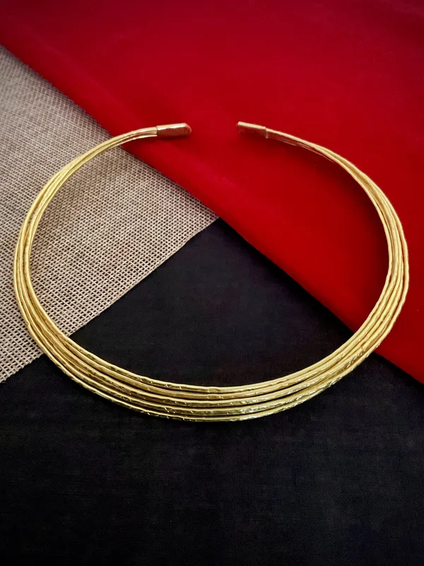Josephine_Multi_Layer_18Kt_Gold_Plated_Neck_Hasli