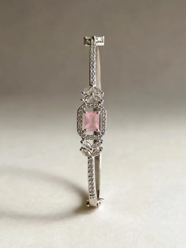 Zainab_Microplated_Pink_Stone_Ad_Openable_Bracelet_Cuff