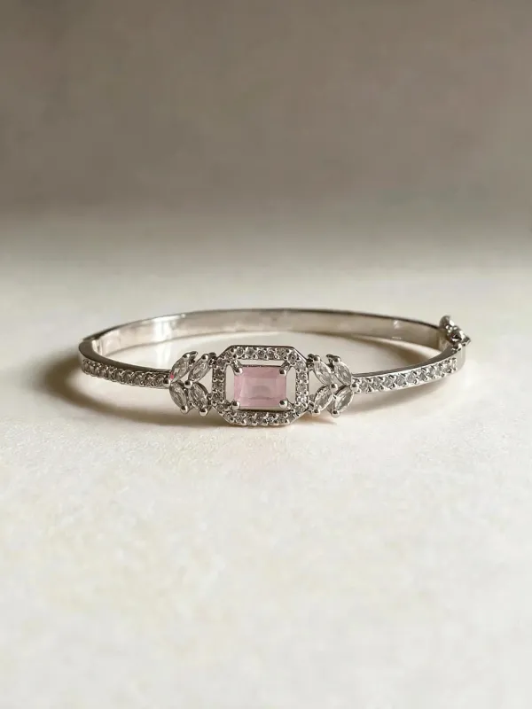 Zainab_Microplated_Pink_Stone_Ad_Openable_Bracelet_Cuff