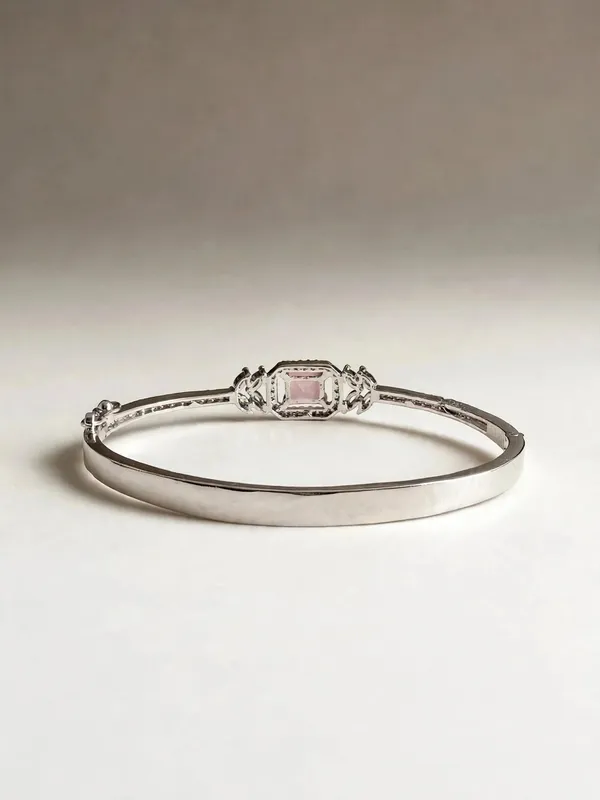 Zainab_Microplated_Pink_Stone_Ad_Openable_Bracelet_Cuff