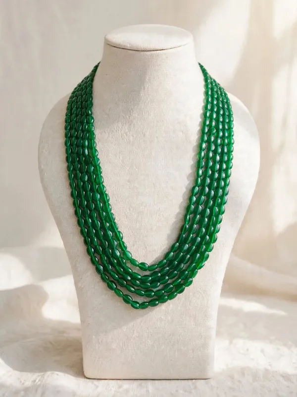 Adra_Green_Oval_Quartz_5_Layer_Mala_Necklace