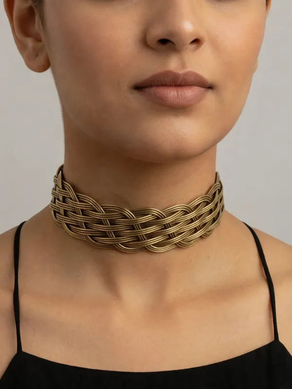Dhritika_Gold_Plated_Jaali_Choker_Necklace