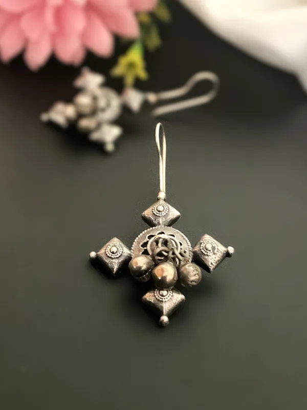 Aashmi_Ghungroo_Silver_Plated_Hook_Earrings