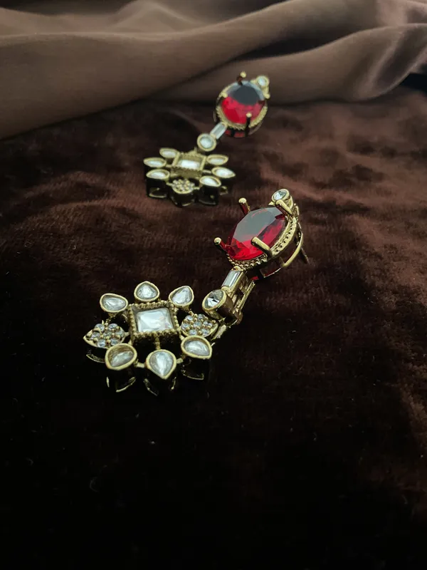 Anichka_Ruby_-_Red_Doublet_Kundan_Dangler_Earrings_|_Gold_Plated