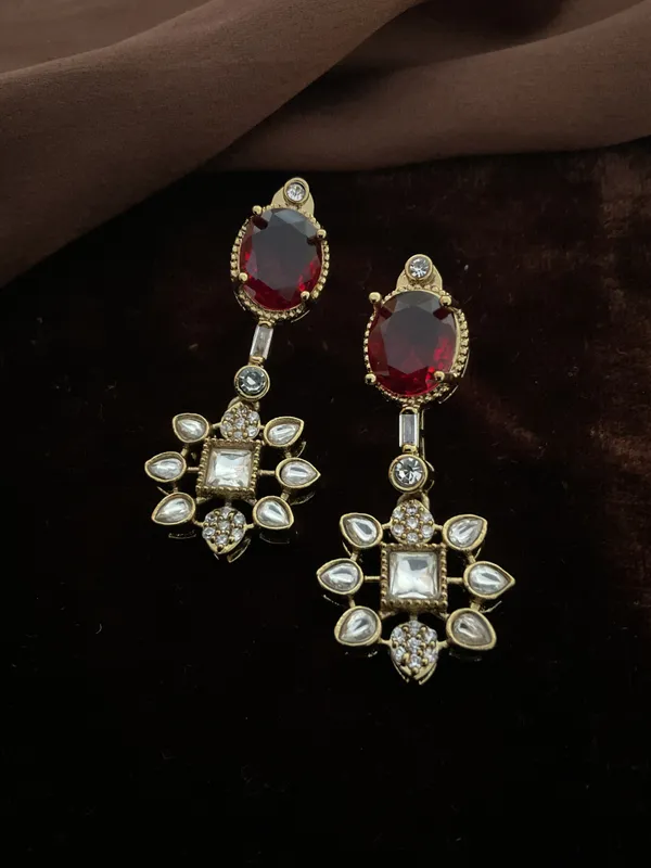 Anichka_Ruby_-_Red_Doublet_Kundan_Dangler_Earrings_|_Gold_Plated