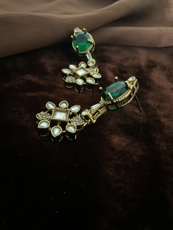 Anichka_Emerald_-_Green_Doublet_Kundan_Dangler_Earrings_|_Gold_Plated
