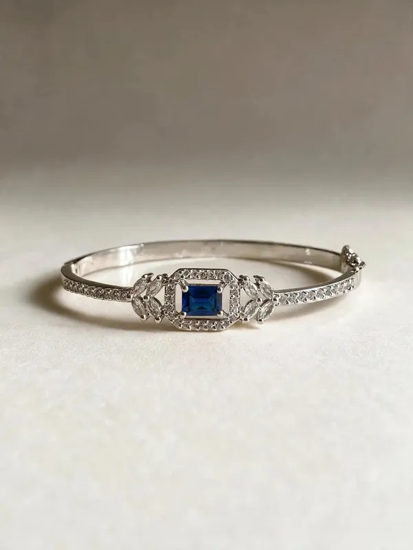 Zainab_Microplated_Blue_Stone_Ad_Openable_Bracelet_Cuff